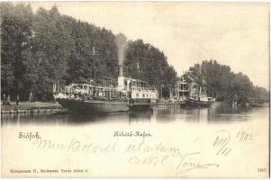 1902 Siófok, Kikötő a Baross és Helka gőzössel