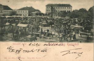 1899 Nagykanizsa, Heti vásári jelenet árusokkal