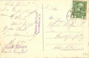 Leda gőzüzemű oldalkerekes személyhajó az osztrák Fisschamend-nél / Landungssteg, Personendampfer Le...