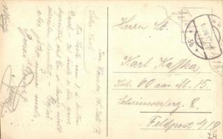 1917 Vienna, Wien XXI. Gruss aus der Restauration Neubrasilien von Joh. Patrick an der unteren alten...