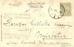 1907 Szlatinafüred, Slatina (Aknaszlatina, Máramaros); Pável sósfürdő, vendéglő / salt spa's re...