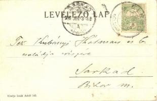 1906 Élesd, Alesd; Főszolgabírói hivatal, tér. Izsák Adolf kiadása 143. / judge's office, squar...