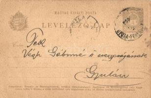 1900 Békés, Bauer L. sütőháza és levele / bakehouse owner's letter. photo (EK)