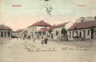 1908 Miskolc, Tetemvár, Deutsch Ferenc bor, sör és pálinka mérése