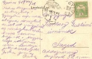 1908 Gyimes, Csík-Gyimes, Ghimes; határszéli lépcső katonákkal. Adler Alfréd fényképész / border sta...