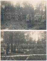 1916-1917 Osztrák-magyar és német katonai egységek a Brassó környéki hegyekben. 37 db érdekes fotóla...