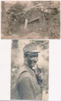 1916-1917 Osztrák-magyar és német katonai egységek a Brassó környéki hegyekben. 37 db érdekes fotóla...