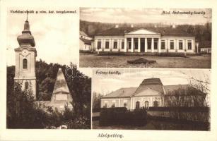 Alsópetény, Prónay és Báró Andreanszky kastély, Verbőczi emlék, római katolikus templom