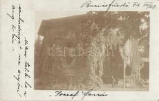 1916 Buziásfürdő, Baile Buzias; József forrás / spring pavilion. photo