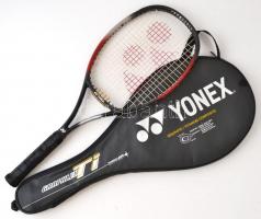 Yonex graphite titanium composite teniszütő, tokban, jó állapotban, h: 68 cm.