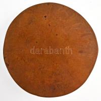 DN "Ózd Kohászati Üzemek" egyoldalas Br plakett (~105mm) T:2 kis patina