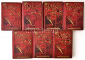 Verne Gyula gyűjtemény, több kiadásból, összesen 26 kötet: 

Bordó, egészvászon-kötés: Észak dél e...