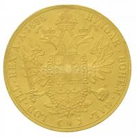 Ausztria 1898. 4D Au "Ferenc József" (13,92g/0.986) T:2,2- kis ph., karc, fülnyom
/ Austr...