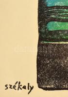 Székely Pierre (1923-2001): Létöröm. Színes litográfia (EA 9/10), papír, jelzett, üvegezett keretben...