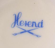 Herendi virágmintás porcelán csésze, kézzel festett, jelzett, hibátlan, d: 9 cm, m: 5,5 cm