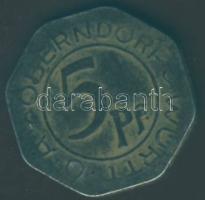 Német Birodalom/ Weimari Köztársaság/ Obendorf 1918. 5Pf szükségpénz T:3