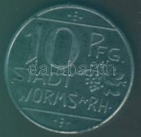 Német Birodalom/ Weimari Köztársaság/ Worms 1918. 10Pf szükségpénz T:2-/3