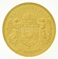 1911KB 10K Au "Ferenc József" (3,41g/0.900) T:1-,2 kis ph.
/ Hungary 1911KB 10 Korona Au ...