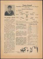 1957 a Népstadion híradó 1. lapszáma, érdekes írásokkal