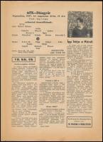 1957 a Népstadion híradó 1. lapszáma, érdekes írásokkal