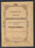 1896 A millenniumi hódoló díszfelvonulás programja