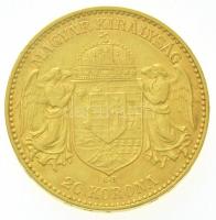 1901KB 20K Au "Ferenc József" (6,77g/0.900) T:2 kis ph.
/ Hungary 1901KB 20 Korona Au &qu...