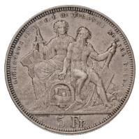 Svájc 1883. 5Fr Ag "Lugano" (25,04g) T:2 kis ph. / Switzerland 1883. 5 Francs Ag "Lug...