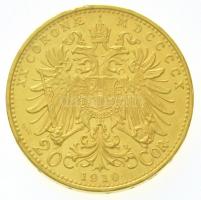Ausztria 1910. 20C Au "Ferenc József" (6,77g/0.900) T:1-,2 kis ph.
/ Austria 1910. 20 Cor...