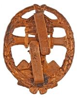 ~1940. "Csapattiszti jelvény" zománcozott kitüntető jelvény gyártói jelzés nélkül (53x43mm...