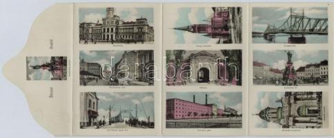 1913 Arad, Emlék lap. Kihajtható képeslapfüzet 6 lappal / Folding postcard booklet with 6 cards