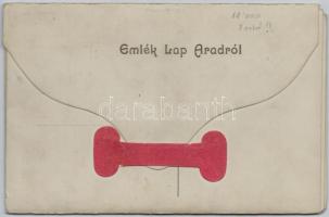 1913 Arad, Emlék lap. Kihajtható képeslapfüzet 6 lappal / Folding postcard booklet with 6 cards