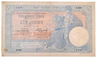 Szerbia 1905. 100D T:III /  Serbia 1905. 100 Dinara C:F Krause 12.