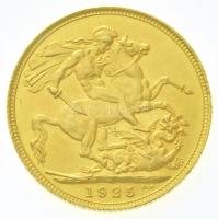Nagy-Britannia 1925. Sovereign Au "V. György" (8,03g/0.917) T:1-,2 kis ph.
/ Great Britai...