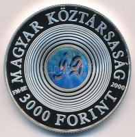 2000. 3000Ft Ag "Gábor Dénes" tanúsítvánnyal T:PP 
Adamo EM166
