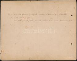 cca 1910 A Soroksári Általános Iskolák ifjúságának ünnepe a pesterzsébeti Kossuth szobor előtt, kemé...