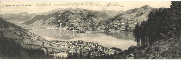 1908 Zell am See, Anton Bodingbaur's Gasthof / guest house, floral panoramacard