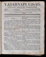 1836 Vasárnapi újság. 1836. Január 10. - dec. 18., 92. sz.-141. sz. Szerk.: Brassai Sámuel. Kolozsvá...