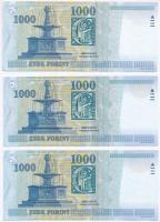 2006. 1000Ft (3xklf) "DB", "DE", "DF" T:I