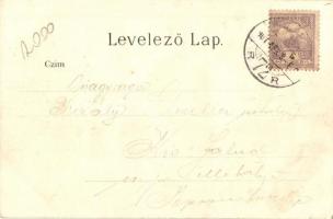 1901 Budapest VIII. Kálvin tér, József és Baross utcával, villamos, gyógyszertár, üzletek, szökőkút....