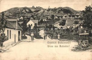 1904 Budaörs, utcakép, kút (EK)