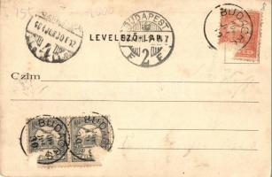 1904 Budaörs, utcakép, kút (EK)