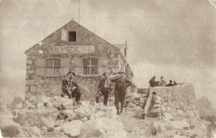 1910 Monte Nuvolau, Sachsendank (Dolomites); Rifugio Nuvolau / Sachsendankhütte / rest house. photo (EM)
