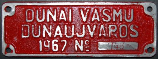 Dunai Vasmű gyári tábla