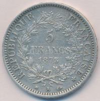Franciaország 1873A 5Fr Ag "Herkules csoport" T:2-,3
France 1873A 5 Francs Ag "Hercu...