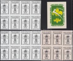 Eszperantista cserkész levélzárók összefüggésekben / Scout poster stamps