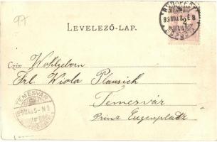 1899 Budapest I. Honvéd szobor, emlékmű, Folker Alajos üzlete. Divald Károly 33. sz. (EB)