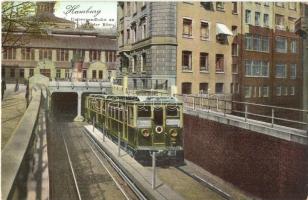 1900 Hamburg, Untergrundbahn an der Börse / Subway at the stock exchange