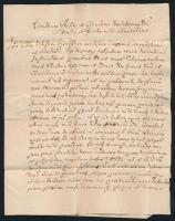 cca 1780 Torkos Mihály (? - 1801) evangélikus püspök, Modori lelkészhez írott 3 db hivatalos levél a...