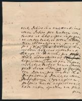 cca 1780 Torkos Mihály (? - 1801) evangélikus püspök, Modori lelkészhez írott 3 db hivatalos levél a...