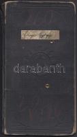 1908 Orvos hallgató leckekönyve híres tudósok saját kezű aláírásával: Eötvös Lóránd, Lenhossék Mihál...
